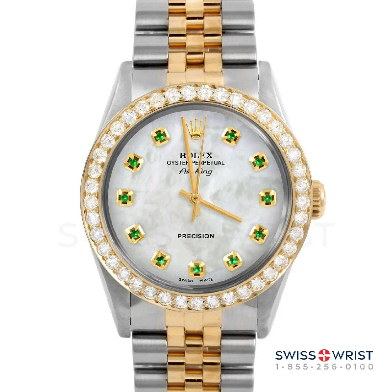 Rolex Air King 34mm | 5500-TT-WMOP-EMD-AM-2CT-JBL