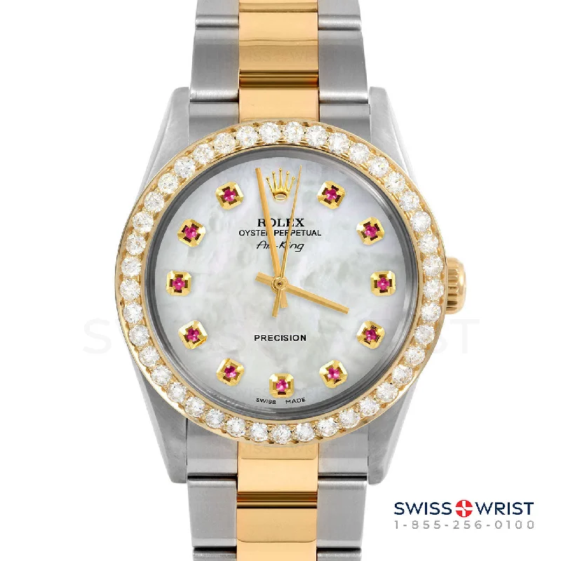 Rolex Air King 34mm | 5500-TT-WMOP-RBY-AM-2CT-OYS