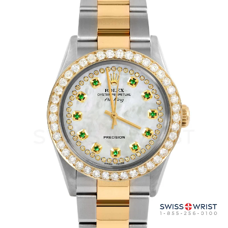 Rolex Air King 34mm | 5500-TT-WMOP-STRE-2CT-OYS