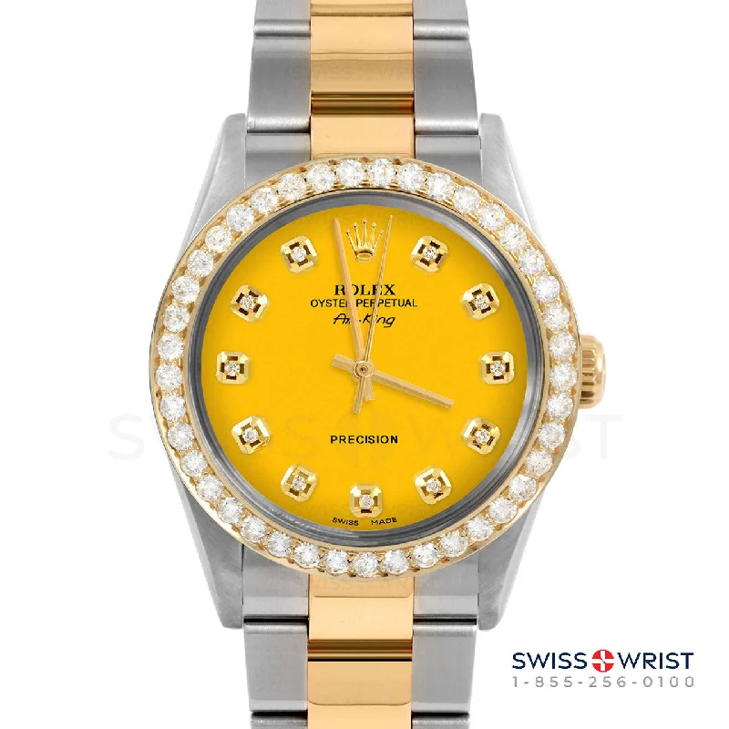 Rolex Air King 34mm | 5500-TT-YLW-DIA-AM-2CT-OYS