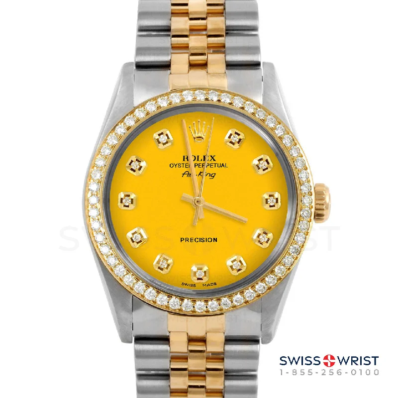 Rolex Air King 34mm | 5500-TT-YLW-DIA-AM-BDS-JBL