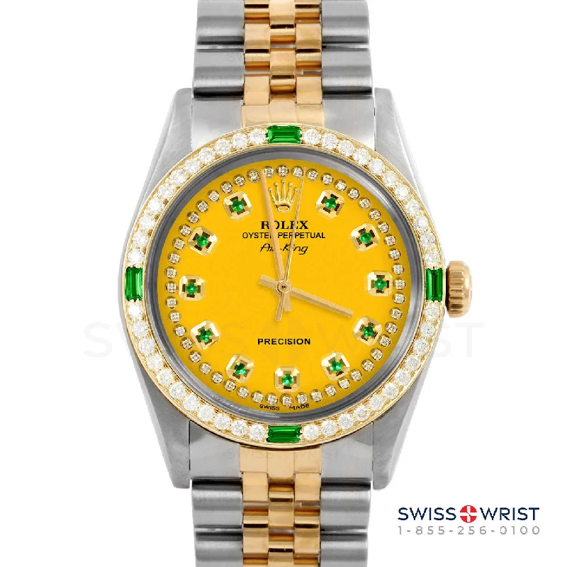 Rolex Air King 34mm | 5500-TT-YLW-STRE-4EMD-JBL