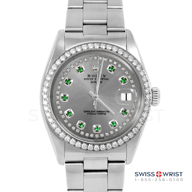 Rolex Date 34mm | 1500-SS-SLT-STRE-BDS-OYS