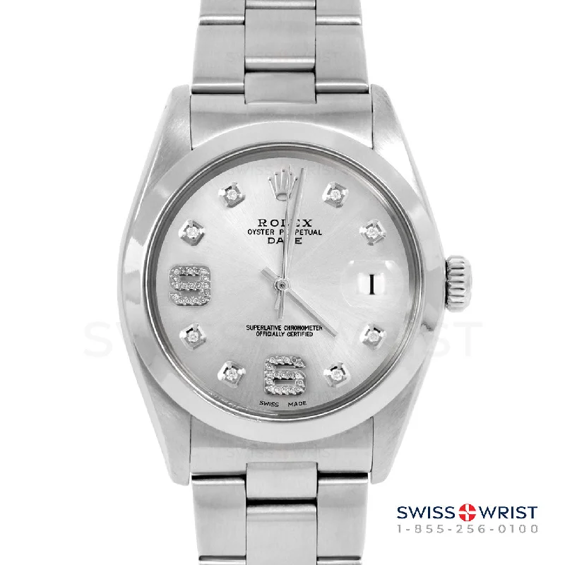 Rolex Date 34mm | 1500-SS-SLV-8DA69-SMT-OYS