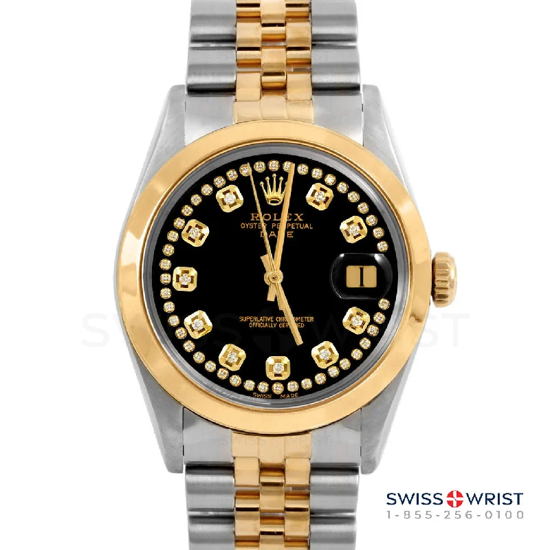 Rolex Date 34mm | 1500-TT-BLK-STRD-SMT-JBL