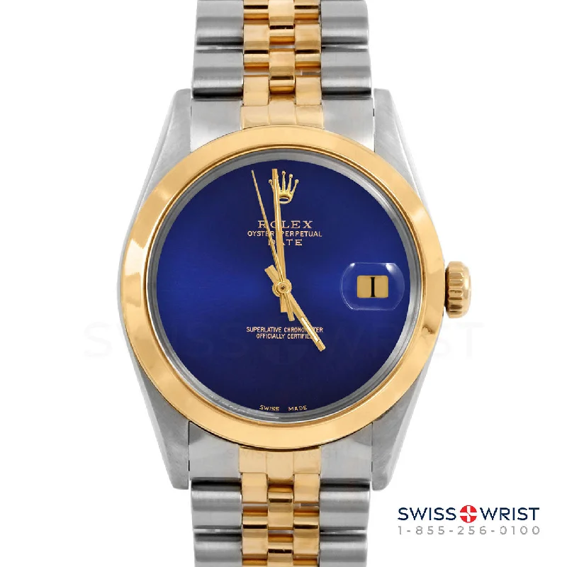 Rolex Date 34mm | 1500-TT-BLU-NOHM-SMT-JBL