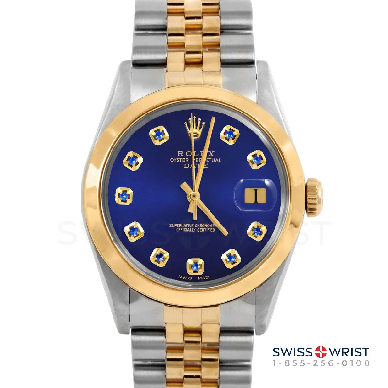 Rolex Date 34mm | 1500-TT-BLU-SPH-AM-SMT-JBL