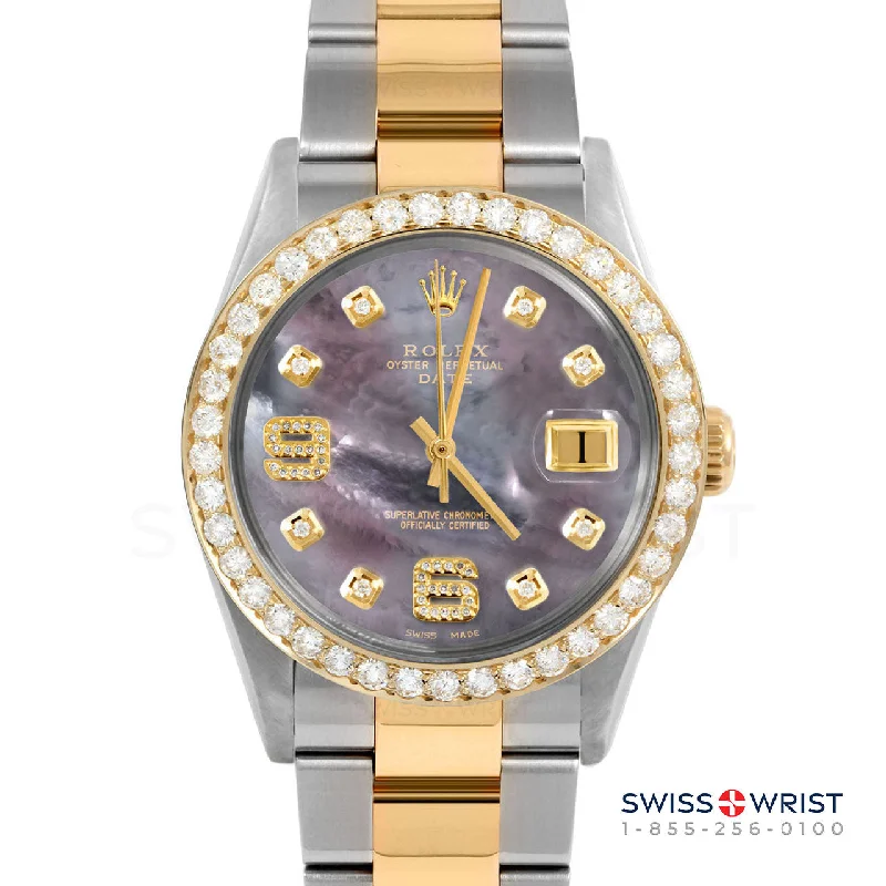 Rolex Date 34mm | 1500-TT-BMOP-8DA69-2CT-OYS