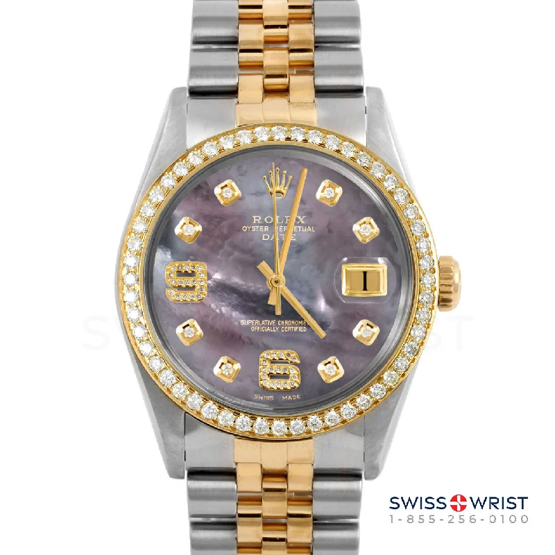 Rolex Date 34mm | 1500-TT-BMOP-8DA69-BDS-JBL