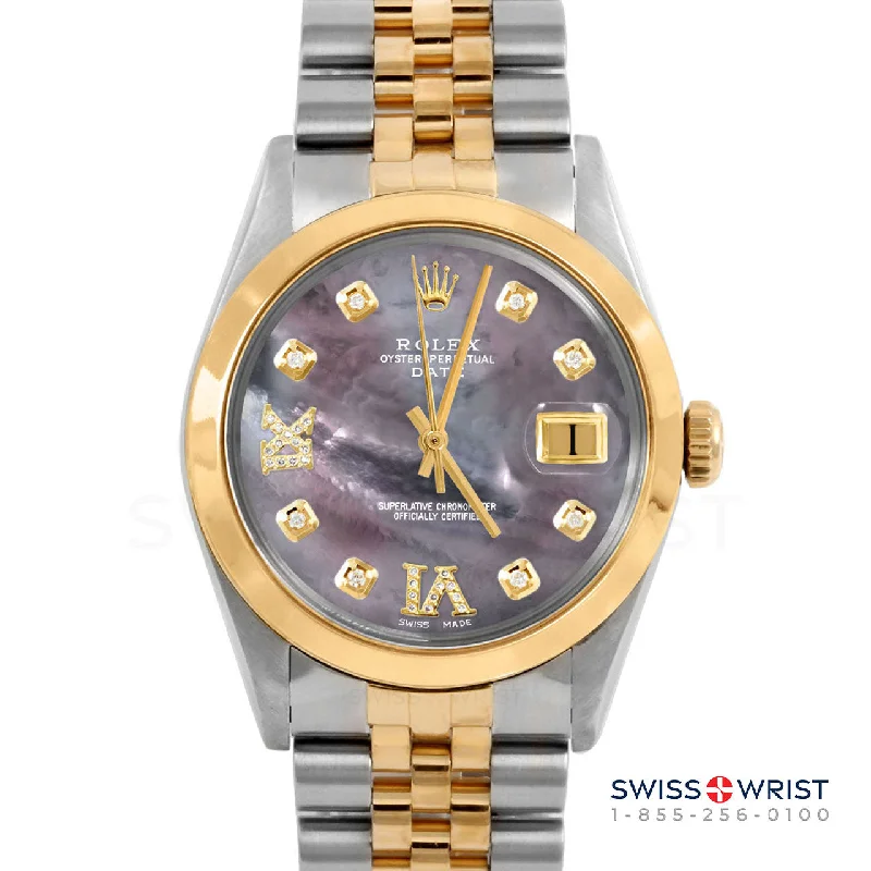 Rolex Date 34mm | 1500-TT-BMOP-8DR69-SMT-JBL