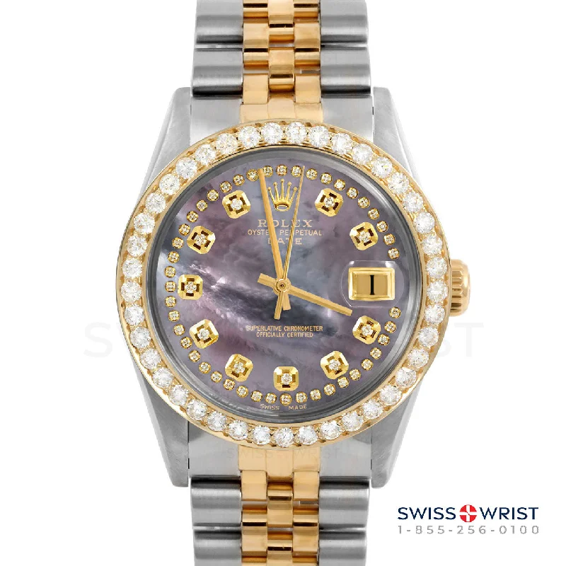 Rolex Date 34mm | 1500-TT-BMOP-STRD-2CT-JBL