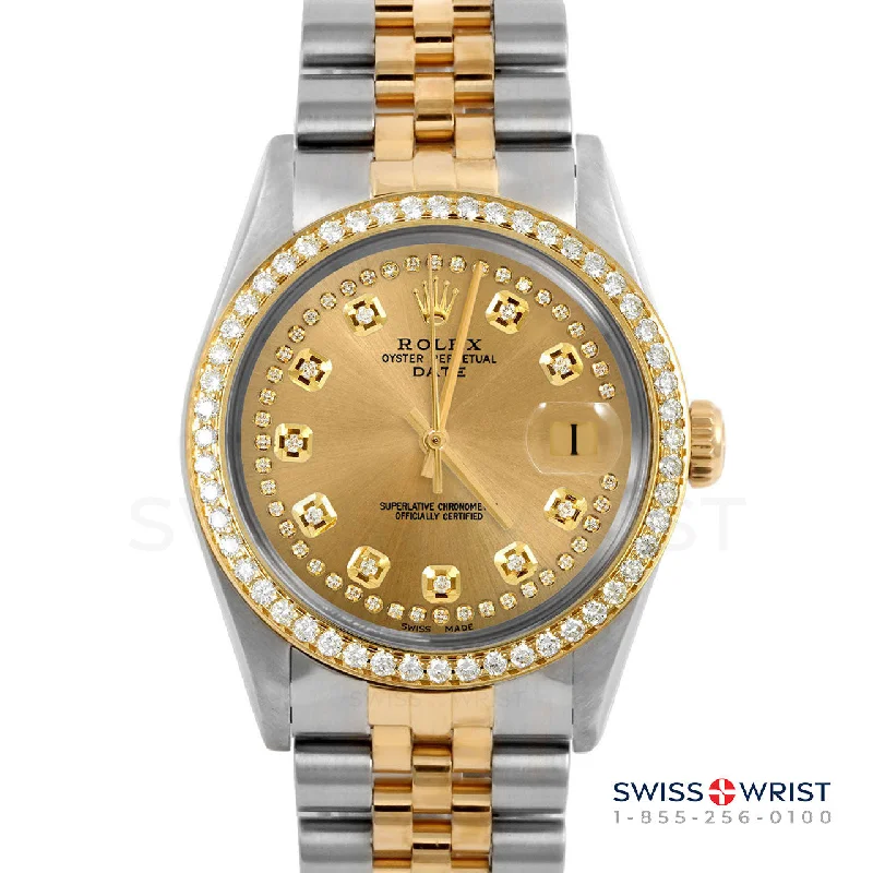 Rolex Date 34mm | 1500-TT-CHM-STRD-BDS-JBL