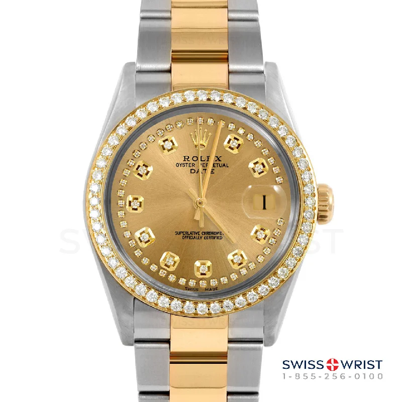 Rolex Date 34mm | 1500-TT-CHM-STRD-BDS-OYS