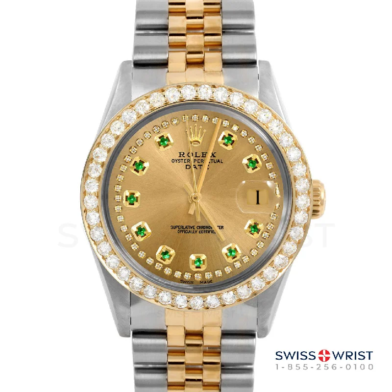 Rolex Date 34mm | 1500-TT-CHM-STRE-2CT-JBL