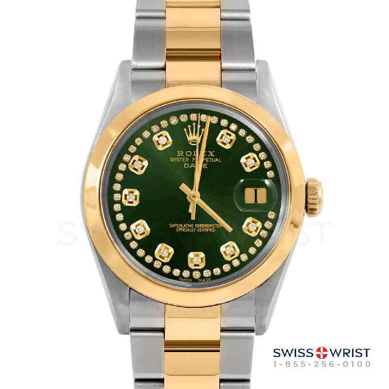 Rolex Date 34mm | 1500-TT-GRN-STRD-SMT-OYS