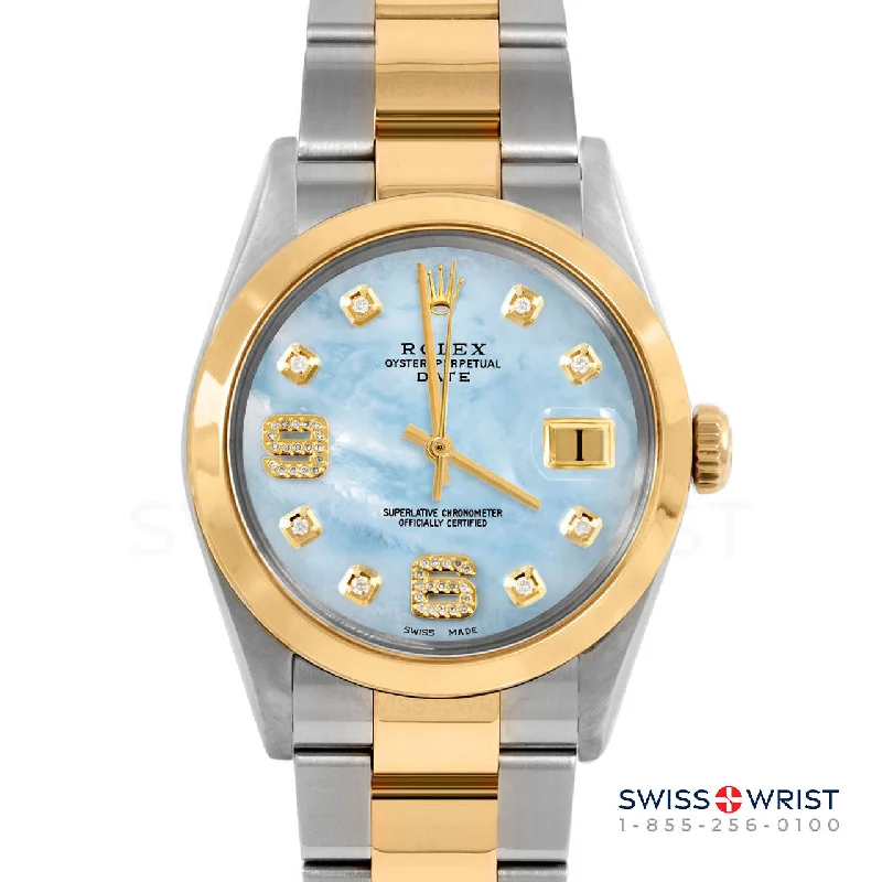 Rolex Date 34mm | 1500-TT-LBMOP-8DA69-SMT-OYS