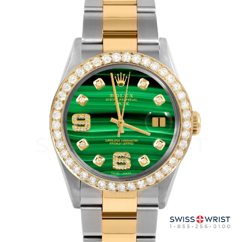 Rolex Date 34mm | 1500-TT-MLC-8DA69-2CT-OYS