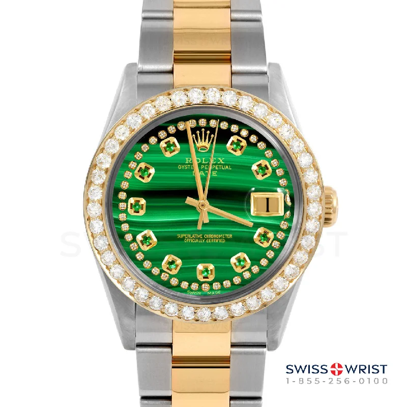 Rolex Date 34mm | 1500-TT-MLC-STRE-2CT-OYS