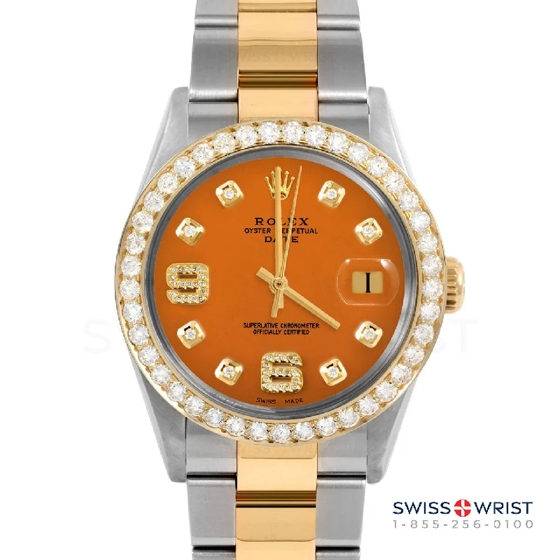 Rolex Date 34mm | 1500-TT-ORN-8DA69-2CT-OYS