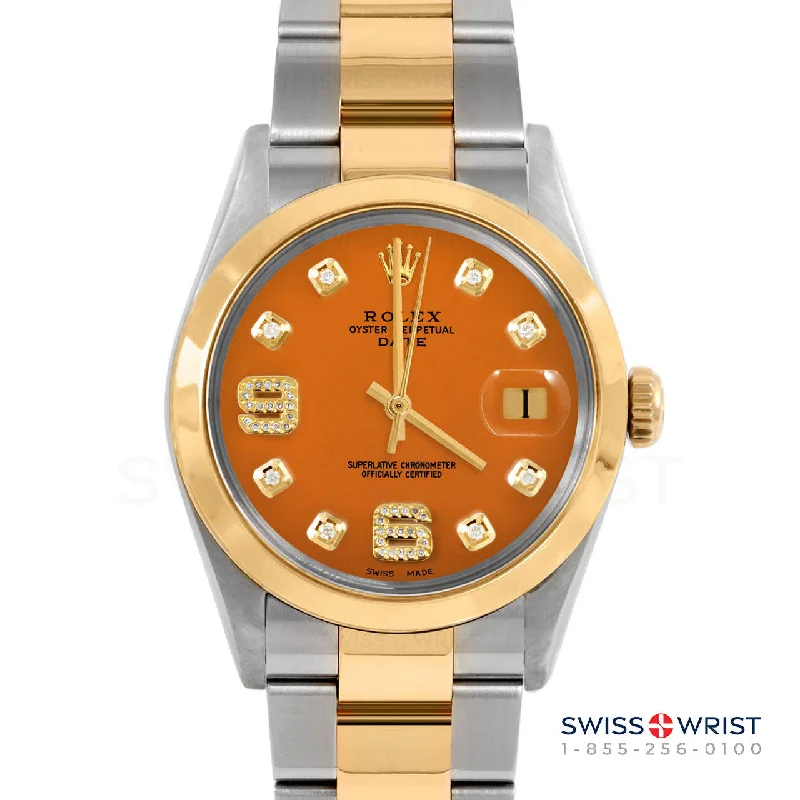 Rolex Date 34mm | 1500-TT-ORN-8DA69-SMT-OYS