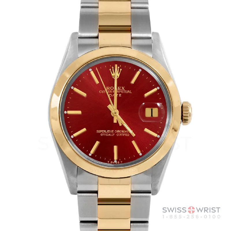 Rolex Date 34mm | 1500-TT-RED-STK-SMT-OYS