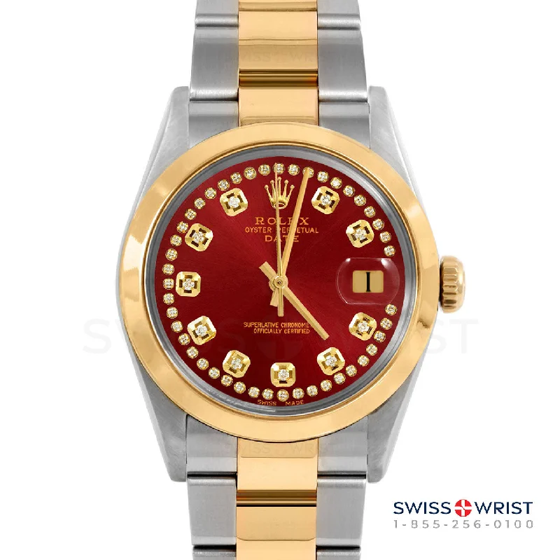 Rolex Date 34mm | 1500-TT-RED-STRD-SMT-OYS