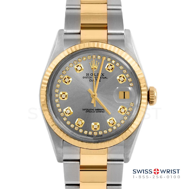 Rolex Date 34mm | 1500-TT-SLT-STRD-FLT-OYS