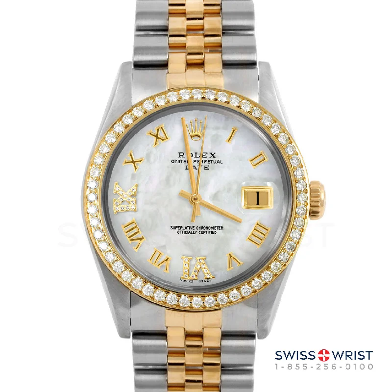 Rolex Date 34mm | 1500-TT-WMOP-RDR69-BDS-JBL