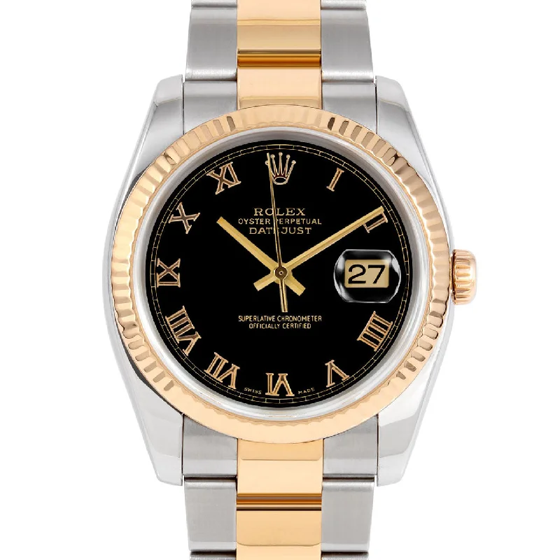 Rolex Datejust 36mm | 116233-BLK-ROM-FLT-OYS