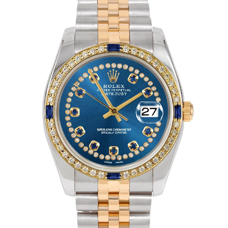 Rolex Datejust 36mm | 116233-BLU-STRS-4SPH-JBL