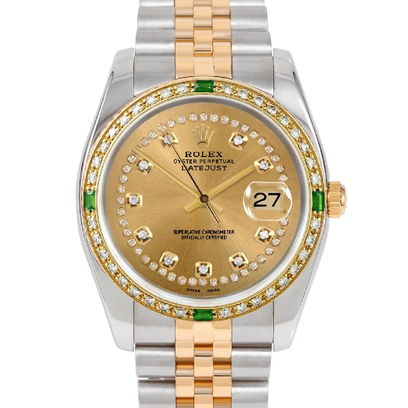 Rolex Datejust 36mm | 116233-CHM-STRD-4EMD-JBL