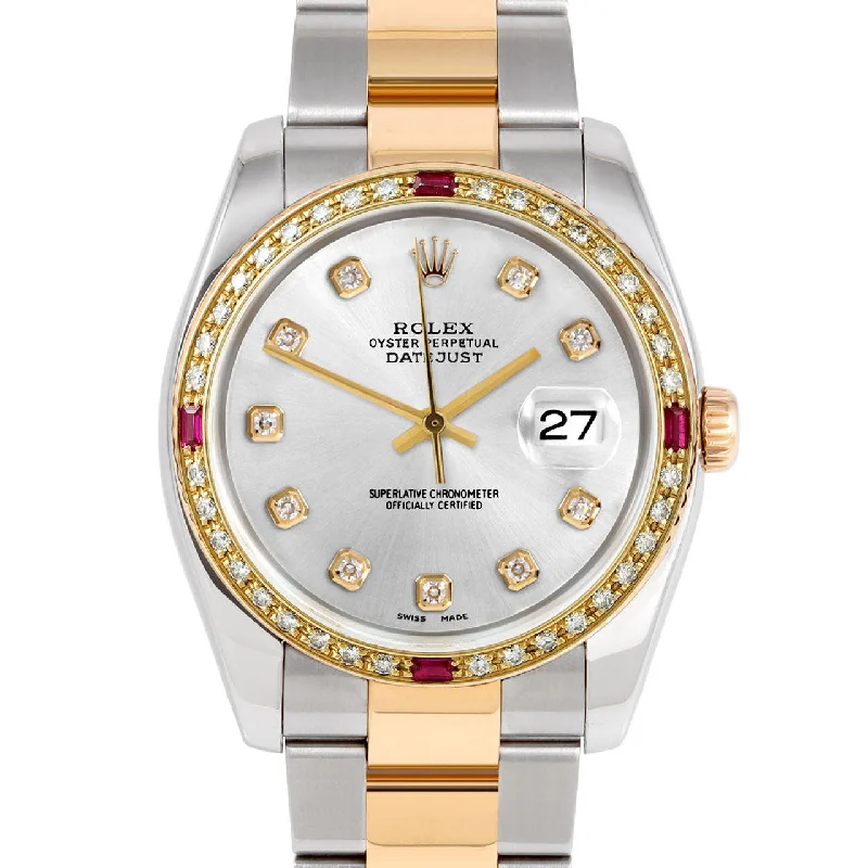 Rolex Datejust 36mm | 116233-SLV-DIA-AM-4RBY-OYS