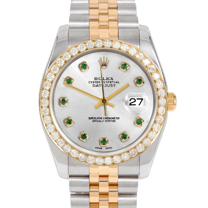 Rolex Datejust 36mm | 116233-SLV-EMD-AM-25CT-JBL