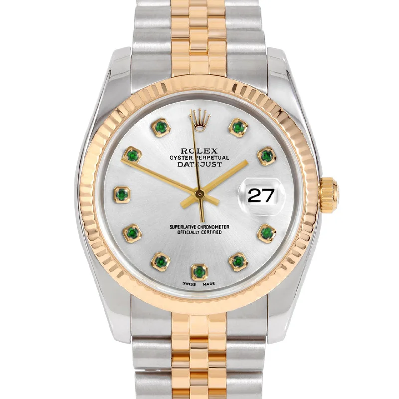 Rolex Datejust 36mm | 116233-SLV-EMD-AM-FLT-JBL