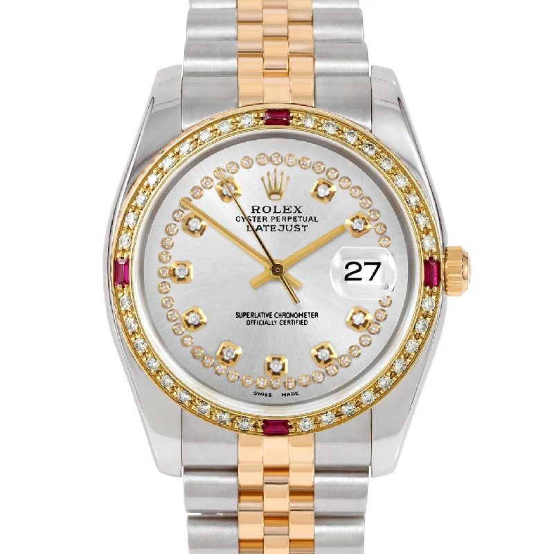 Rolex Datejust 36mm | 116233-SLV-STRD-4RBY-JBL