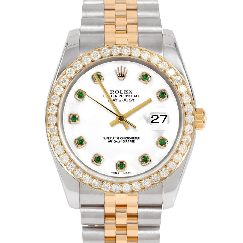 Rolex Datejust 36mm | 116233-WHT-EMD-AM-25CT-JBL