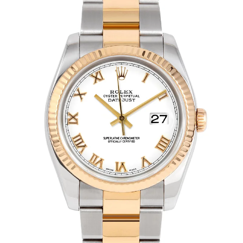 Rolex Datejust 36mm | 116233-WHT-ROM-FLT-OYS