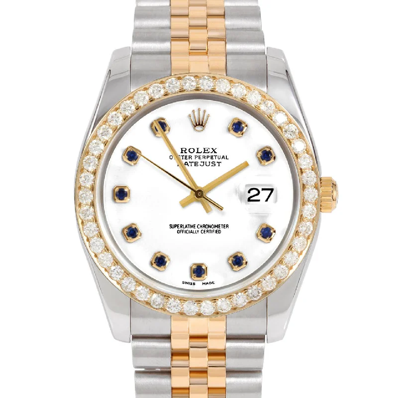 Rolex Datejust 36mm | 116233-WHT-SPH-AM-25CT-JBL