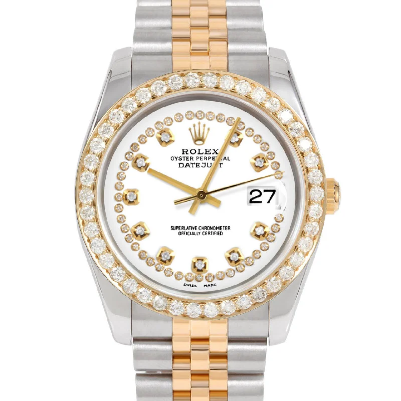 Rolex Datejust 36mm | 116233-WHT-STRD-25CT-JBL