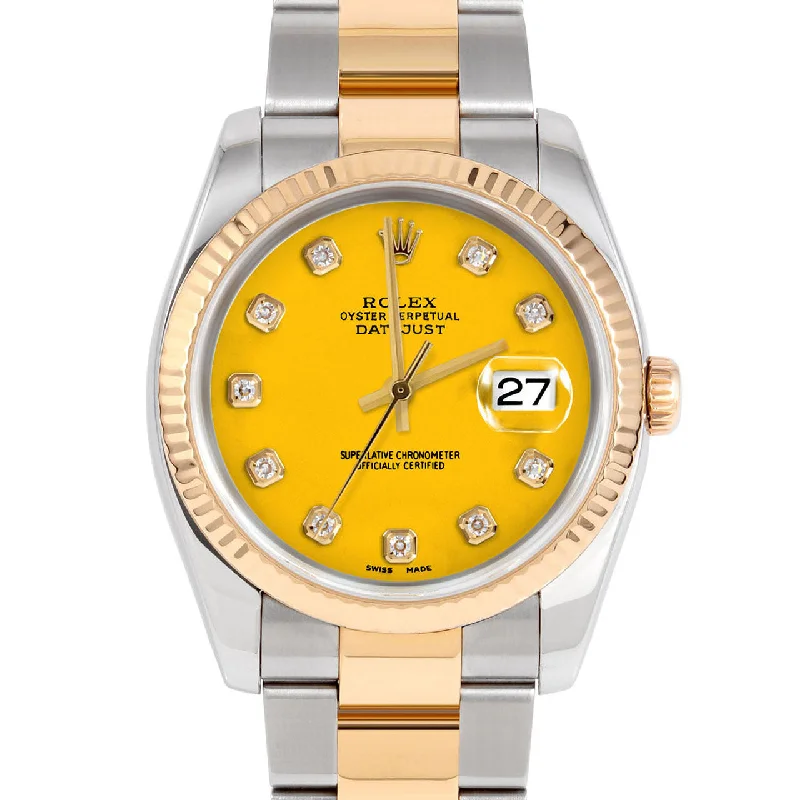 Rolex Datejust 36mm | 116233-YLW-DIA-AM-FLT-OYS