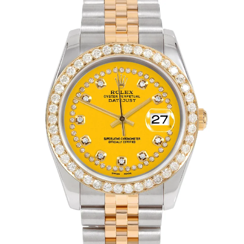 Rolex Datejust 36mm | 116233-YLW-STRD-25CT-JBL