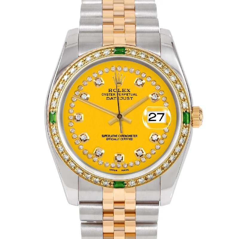 Rolex Datejust 36mm | 116233-YLW-STRD-4EMD-JBL