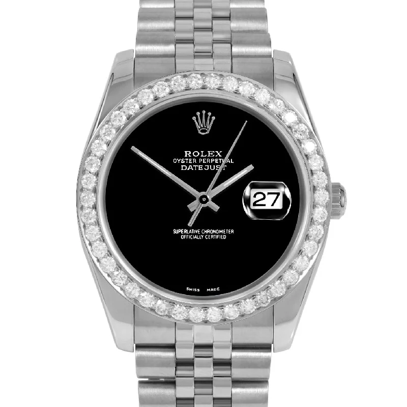 Rolex Datejust 36mm | 116234-BLK-NOHM-25CT-JBL