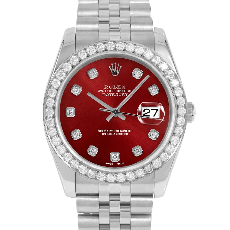 Rolex Datejust 36mm | 116234-RED-DIA-AM-25CT-JBL