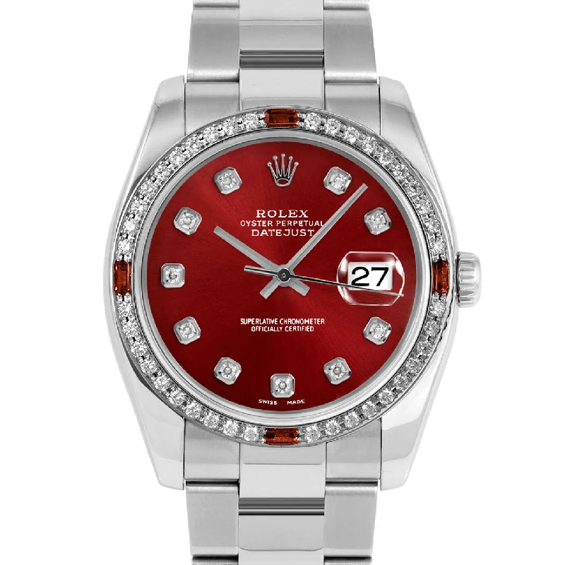 Rolex Datejust 36mm | 116234-RED-DIA-AM-4RBY-OYS