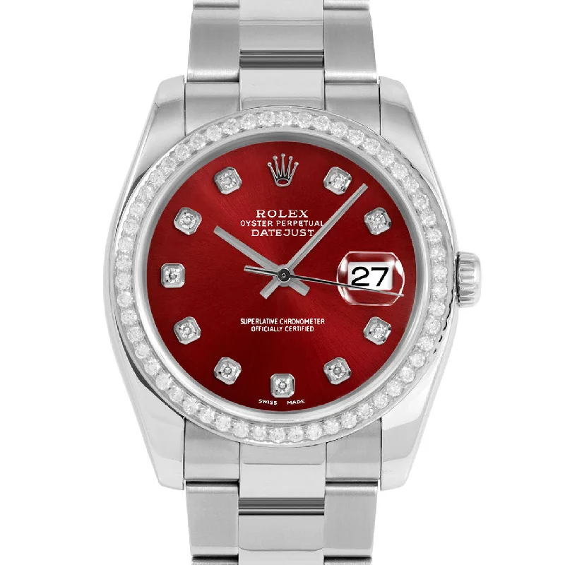 Rolex Datejust 36mm | 116234-RED-DIA-AM-BDS-OYS