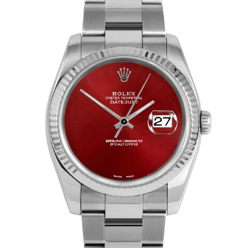 Rolex Datejust 36mm | 116234-RED-NOHM-FLT-OYS