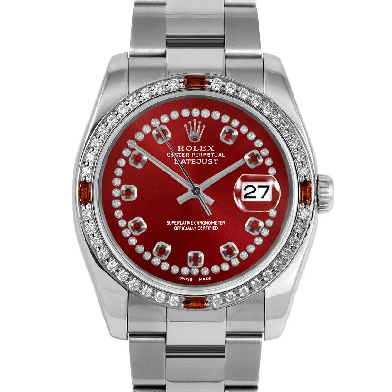 Rolex Datejust 36mm | 116234-RED-STRR-4RBY-OYS