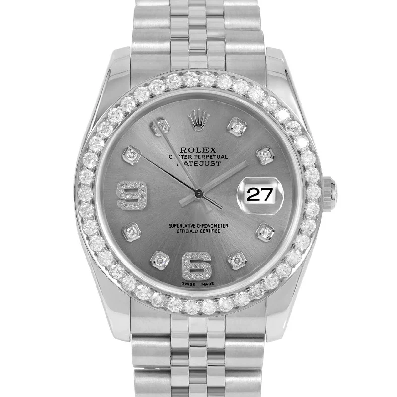 Rolex Datejust 36mm | 116234-SLT-8DA69-25CT-JBL