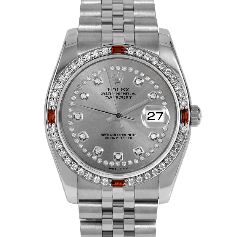 Rolex Datejust 36mm | 116234-SLT-STRD-4RBY-JBL